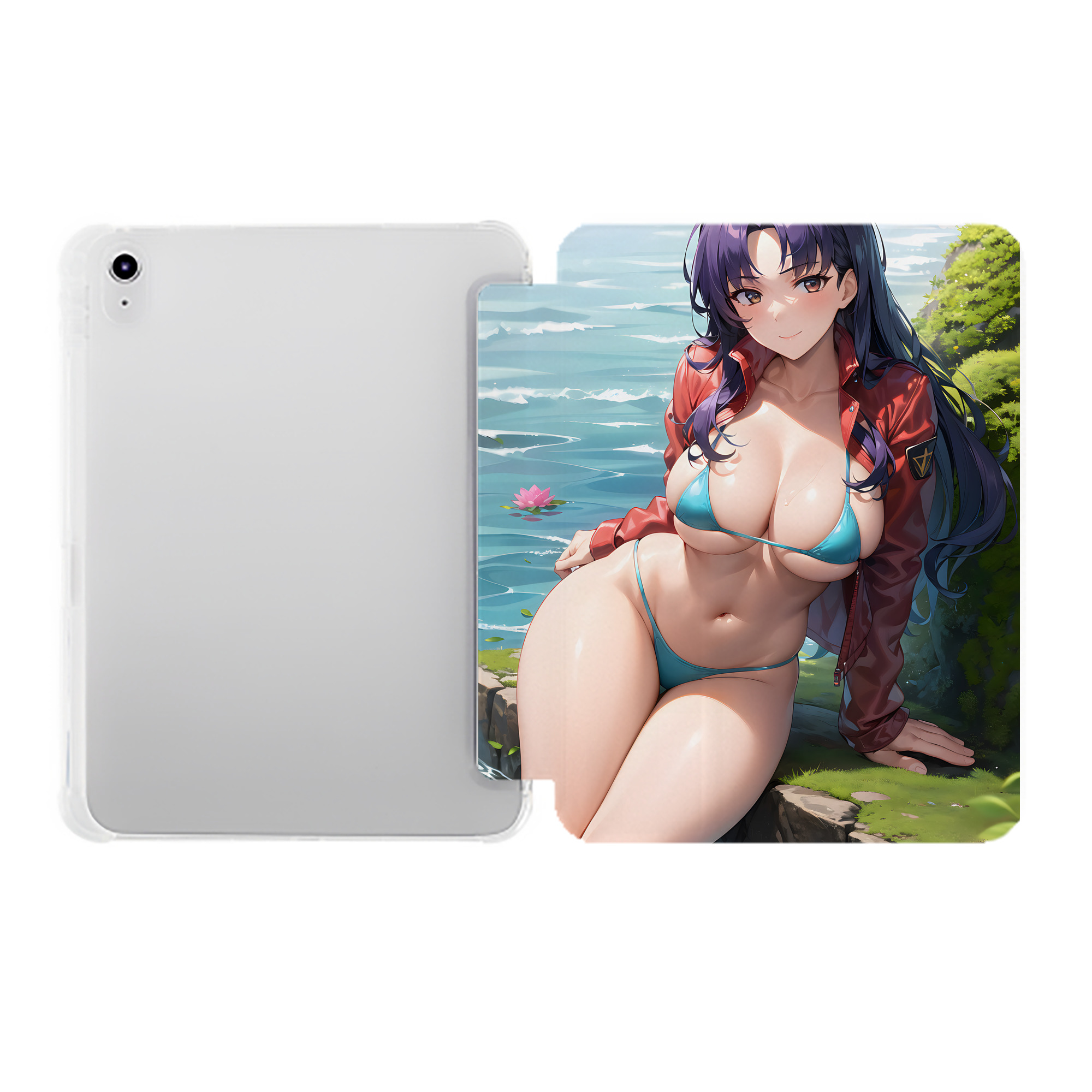 （画像用） EVA 新世紀エヴァンゲリオン IPad ケース ペン収納付き 三つ折りスタンド PUレザー×シリコン 対応機種9.5/10.5/10.9インチ